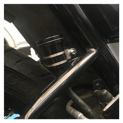Rear Brake Fluid Reservoir Connection Brake For BMW For R 1200 GS LC R1200GS R 1200GS ADV Fuel Hose Bracket Tank Oil Fluid Cup Cover (Color : Silver) - color: Silver