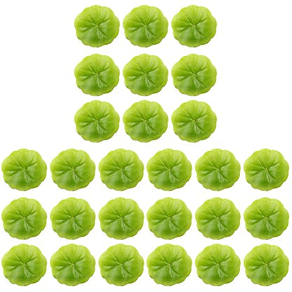 PRETYZOOM 90pcs Mini Artificial Floating Foam Lotus Leaves Lily Pads Artificial Foliage Pond Decor for Pond Pool Home Aquarium Decoration (2.36")