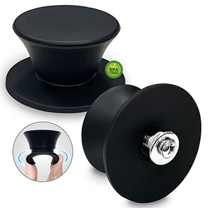 Walfos 2 Pack Universal Silicone Pot Lid Replacement Knob, Heat Resistant Pan Lid Holding Handles,BPA Free, Dishwasher Safe, Great for Slow Cookers, Skillets and Kitchen Cookware Covers