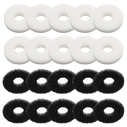 20 Packs Replacement Aquarium Maintenance Kit, Aquarium Sponge Foam and Carbon Rings Set, Replacement for Biorb Filter