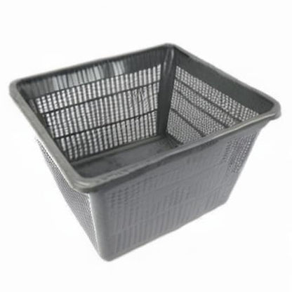 Pond H2o Water Garden Pond Slotted Mesh Plastic Square Aquatic Plant Basket, 11" (28cm), Set of Three (3) Planter Baskets Pots for Hydroponics, Aquaponics