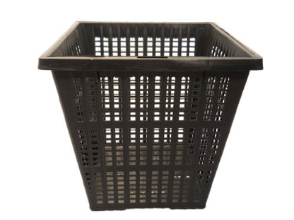 PondH2o 4" Square Water Garden Pond Aquatic Plastic Slotted Mesh Pond Plant or Flower Basket 6 Pack, Plastic Planting Pots Water Garden Pot for Pond Aquarium Aquaponics, Hydroponics