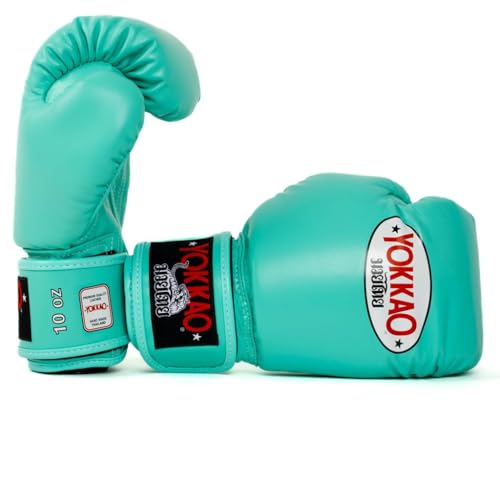 YOKKAO Matrix Muay Thai Boxing Gloves | Premium Leather Training and Sparring Gloves for Men and Women | Winning Boxing Gloves | Punching Gloves - color: Tiffany, size: 12oz