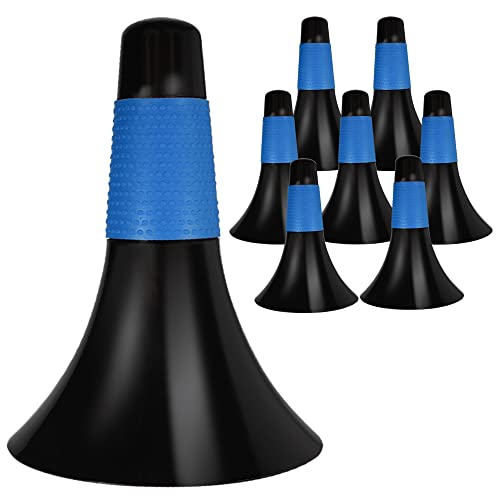 8 Pcs Sport Cones for Drills，9 Inch Agility Training Cones Sports with Carry Bag, Basketball Training Cones for Soccer Football Basketball Speed Grab Drills and Training - color: BLUE