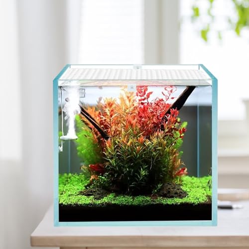 4 PCS Aquarium lid Hood, Fish Tank Top Cover, Plastic Grid Panel Fish Tank Lid Aquarium Cover lid to Prevent Fish from Jumping Out of The Tank and Reptile Pet from Escaping