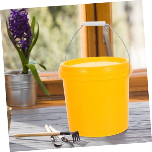 Heavy Duty Food Grade Bucket with Leakproof Lid and Handle Portable Water Storage Container for Household Use for Rice Cereal and Liquid Storage