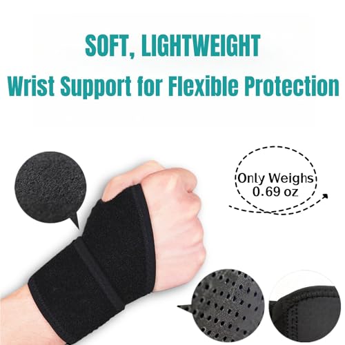2-Pack Universal Wrist Braces - Support for Left & Right Hand