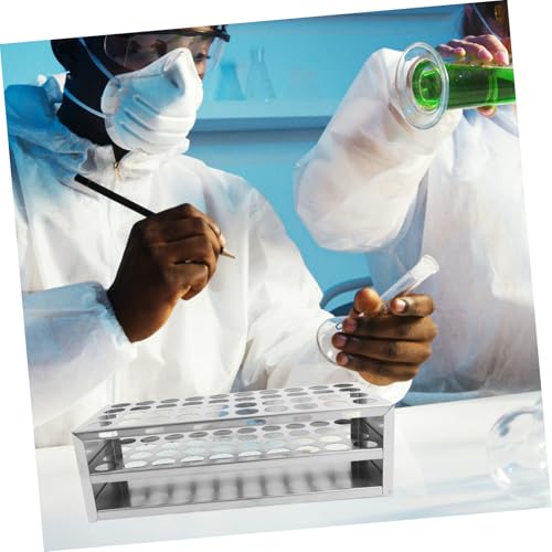 Stainless Steel Test Tube Holder Lab Tube Rack Easy to Clean Efficient Storage