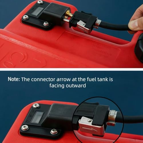 Marine Tank,6Gallon Outboard Marine Boat Transfer Tank with Fuel Line , Easy to Carry for Outboard Engine Boats,Fishing Boat, Deck Boat,Yacht (12L) - size: 24L