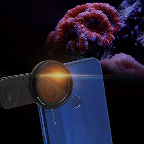 Zerodis Fish Photography Lens, Smartphone Camera Lens Filter Accessories with Macro for Reef Aquarium Photography