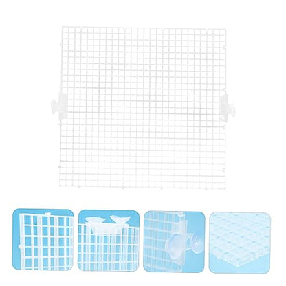 Kisangel 8pcs Aquarium Panel Fish Tank Divider for Breeding and Segregation Prevent Aggressive Fish from Harassing Fry Easy to Install Cups