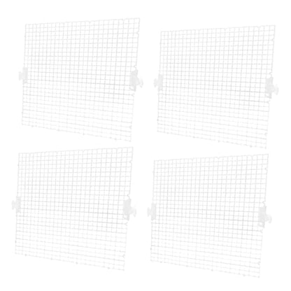 Kisangel 8pcs Aquarium Panel Fish Tank Divider for Breeding and Segregation Prevent Aggressive Fish from Harassing Fry Easy to Install Cups
