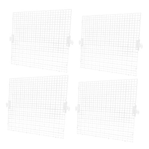Kisangel 8pcs Aquarium Panel Fish Tank Divider for Breeding and Segregation Prevent Aggressive Fish from Harassing Fry Easy to Install Cups