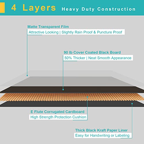 9x6x4” Black Shipping Boxes - 24 Pack Corrugated Cardboard Mailing Box Packaging for Small Business - Tab Locking Literature Mailer Flat Empty Gift Packing Supplies
