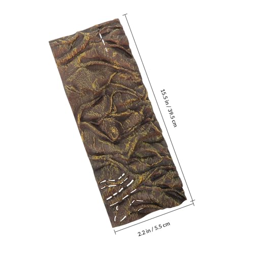SUPVOX 3D Aquarium Background Board Reptile Tank Decor Imitation Bark Waterproof Corrosion-Resistant Terrarium Backdrop Suitable for Fish Tanks and Reptile Enclosures