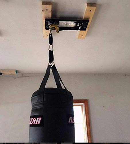 – Gas Spring Anti Noise and Vibration Ceiling Mount for 110 lb Punching Bags (CM-110) | Fast DIY Easy Installation on Joists, Drywall, Concrete and Unistrut | Quiet Gas Springs