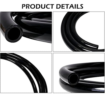 Feelers Black PVC Vinyl Tubing 1" ID x 1-1/4" OD Water Fish Tank Aquarium Air Line Lightweight Hose BPA Free, 3.28 Feet - size: 1" ID, style: 3.28 FT