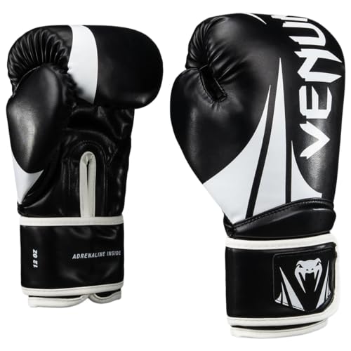 Venum Challenger Boxing Gloves - color: Black/White, size: 14-Ounce, style: Challenger 2.5