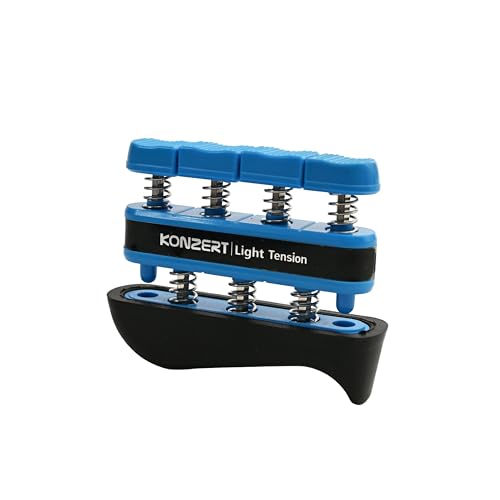 Finger Strengthener - Grip Strength Trainer, Forearm & Hand Gripper Exerciser, Strengthening Grip for Therapy, Guitar Handgrip, Wrist Strengtheners - size: Light Tension of 5 LBS