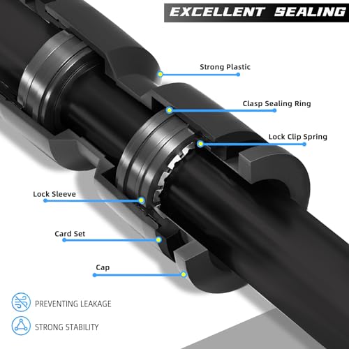30 Pack Quick Connect 1/4" Drip Irrigation Coupling Connectors, Universal Straights Fitting for 1/4 Inch Irrigation Tubing, Leak Free Fittings for Sprinkler or Drip Irrigation System - size: 30PCS 1/4" Coupling Connectors