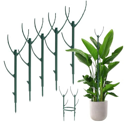 Stackable Twig, 5 Pack Plant Support Frame & Plant Cage Support Rings for Sphagnum, Twig Trellis for Indoor Outdoor Plants Potted Plants Flower Other Climbing Plants