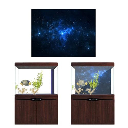 30 Inch PET Aquarium Background Self-Adhesive PVC Waterproof Fish Tank Backdrop Decoration for Freshwater and Saltwater Tanks