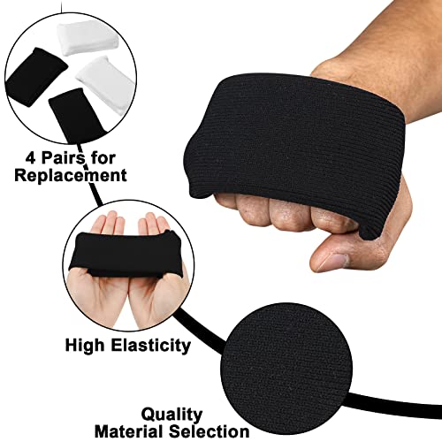 Sunnyray 4 Pairs Knuckle Guards for Boxing Gel Under Wraps - color: Black White