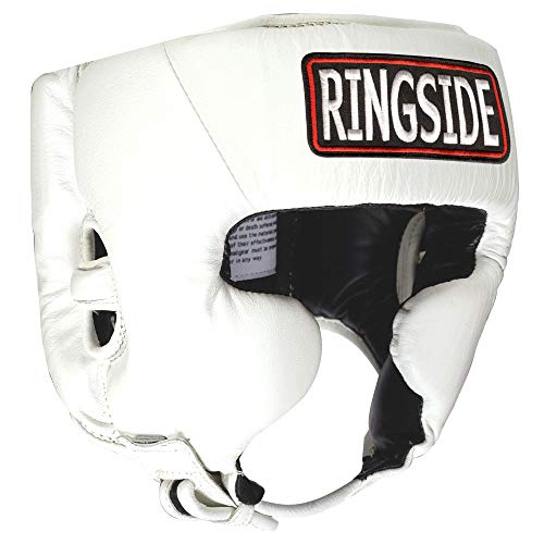 Ringside Competition-Like Boxing Headgear Without Cheeks - color: White, size: X-Large