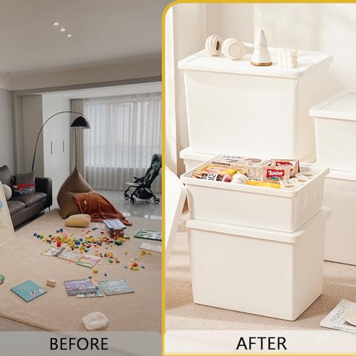15 Quart high-end White multifunction storage box with lid，Stackable Plastic Boxes，with handle,Garage storage，home storage,Waterproof and moisture-proof.（white，2L） - size: 2L