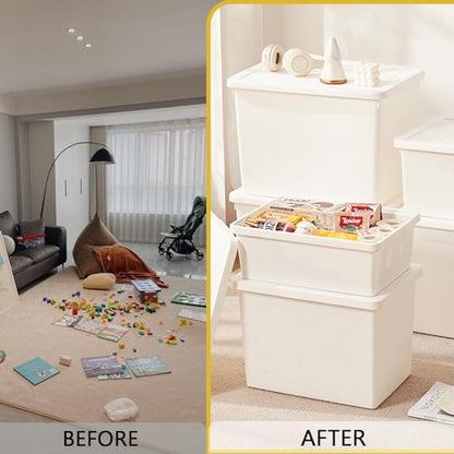 15 Quart high-end White multifunction storage box with lid，Stackable Plastic Boxes，with handle,Garage storage，home storage,Waterproof and moisture-proof.（white，2L） - size: 2L
