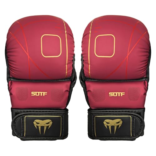 YWChenzy Fighting MMA Sparring Gloves Open Palm Martial Arts Boxing Punching Bag Training Gloves - color: sst11d