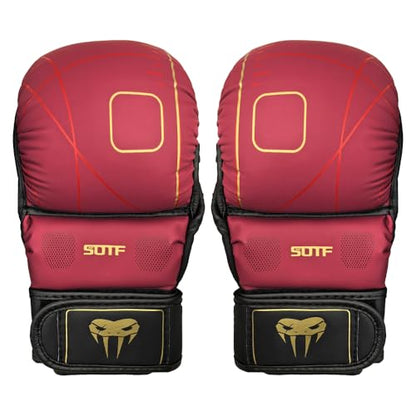 YWChenzy Fighting MMA Sparring Gloves Open Palm Martial Arts Boxing Punching Bag Training Gloves - color: sst11d