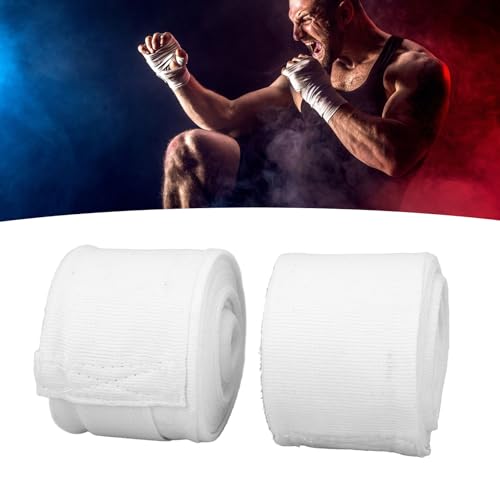 GOTOTOP 2pcs Boxing Handwraps Cotton Quick Drying Semi Elastic Sports Hand Wraps Kickboxing Muay Thai 5m
