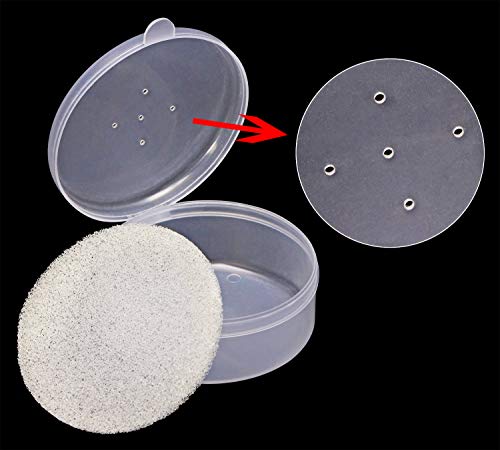 ONLYKXY 1.6 inch, 2 inch, 2.5 inch, Transparent Plastic Fishing Bait Box, Round Boxes, Fishing Lures Storage, Fishing Live Baits Container, Small Storage Case
