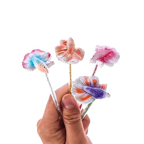 Betta Fish Training Wand Betta Starter Kits Resin Training Stick NaturalHabitat Fishtank Betta Tail Wand Aquariums Decor Fish Tanks Decoration Resin Aquarium Decoration