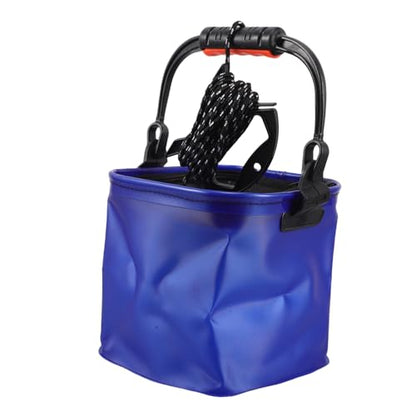 Mikikit Lightweight Eva Fishing Bucket Handle for Outdoor Camping Hiking and Live Fish Storage Portable Leak-resistant and Versatile Utility for Fishing and Travel