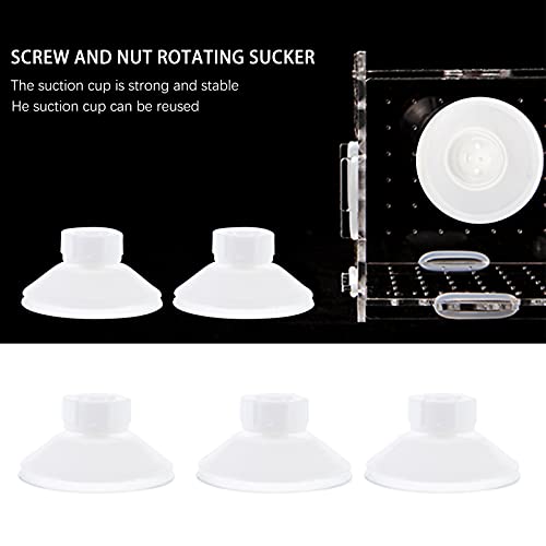 Toddmomy 10pcs White Screw Suction Cup Practical Aquarium Sucker Easy Install Disassemble