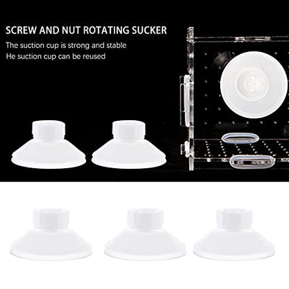 Toddmomy 10pcs White Screw Suction Cup Practical Aquarium Sucker Easy Install Disassemble