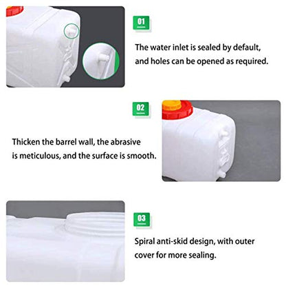 Water Tank Water Bucket, 25L/45L/110L/160L/200L Collapsible & Portable Water Container, Water Carrier Water Tank for Camping Hiking Fishing Climbing Picnic BBQ Travel Outdoor Use(Size:110L)