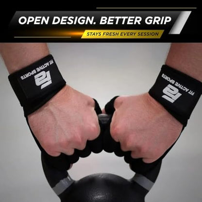 Fit Active Sports Gym Workout Gloves for Men Women Weight Lifting - size: Medium
