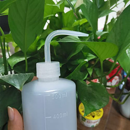 Valchoose 500ml White Squeeze Wash Bottles, Angled Nozzle, 2 Pack - color: White, size: 2x500ml