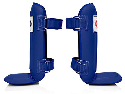 Fairtex SP3 Lightweight Shin Guards, Muay Thai MMA Avoid Shin Splints Gear - color: Blue, size: Small/Kids
