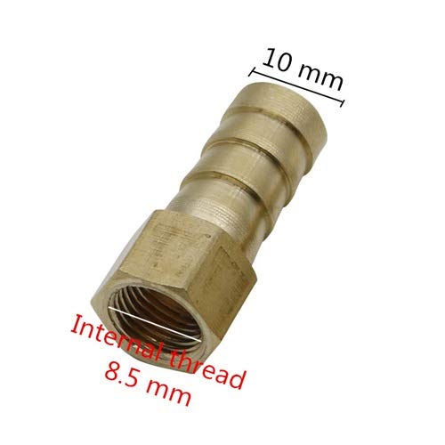 Garden Plumbing Hose Adapter Brass 1/8" Female/Male Thread To 6/8/10mm Pagoda Connector Aquarium Adapter Water Hose Connector Gas Soft Tube (Color : Grey)