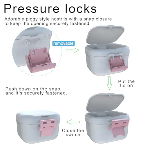 BVN Denture Case with Strainer, Leak Proof Denture Soaking Box | Dental Cup with Storage Compartment, Magnetic Lid & Ventilation Design for Dentures, Retainers and Braces - color: White+pink