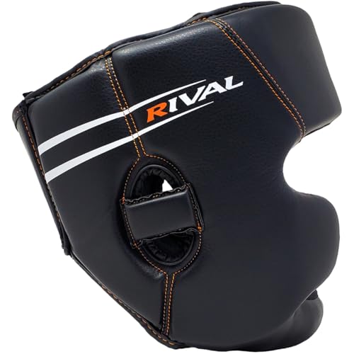 RIVAL Boxing RHG60F 2.0 Workout Full Face Headgear - Adjustable Lace Top, Chin Protection, and Multi-Layered Foam Padding - size: Small