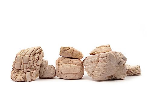 Elephant Skin Stone Natural Multi-Texture Rocks (18lbs, 3~9 inches,7pcs) for Aquarium, Paludarium, Terrariums, Landscaping, Decorative of Caves, Waterfalls, Cliffs - size: 11 Elephant Skin Stone(3-9 inches,18lbs)