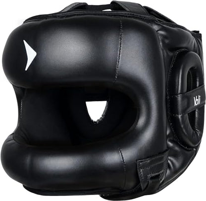 Nista Face Saver Nose Bar Headgear for Boxing & MMA Training - color: Black, size: Small-Medium