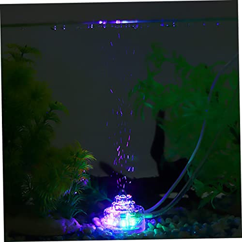 Colorful Led Aquarium Air Bubbler USB Connection Oxygen Diffuser for Fish Tanks and Aquariums Creates Tiny Air Bubbles to Oxygen Levels for Home Office and Pools