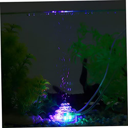 Colorful Led Aquarium Air Bubbler USB Connection Oxygen Diffuser for Fish Tanks and Aquariums Creates Tiny Air Bubbles to Oxygen Levels for Home Office and Pools