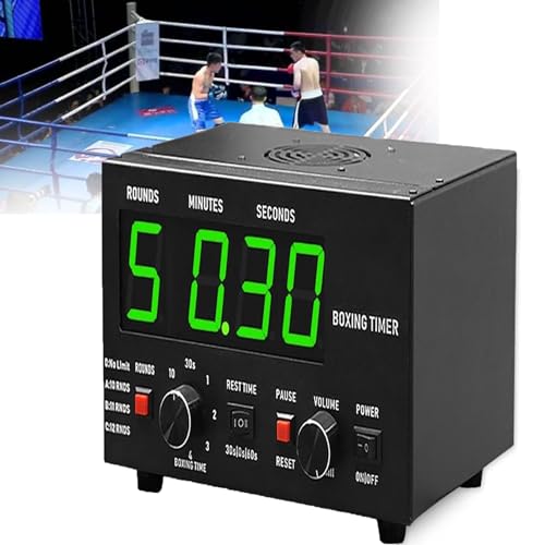 Interval Timer for Boxing and Gym Training with Adjustable Rest Time and Loop Reps, Multifunctional Stopwatch - color: Green